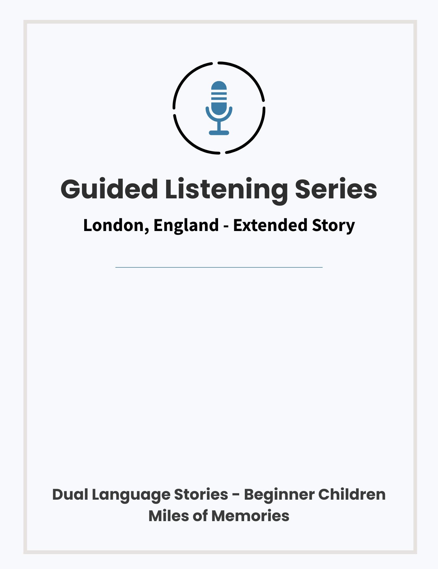 London, England - Guided Listening Series