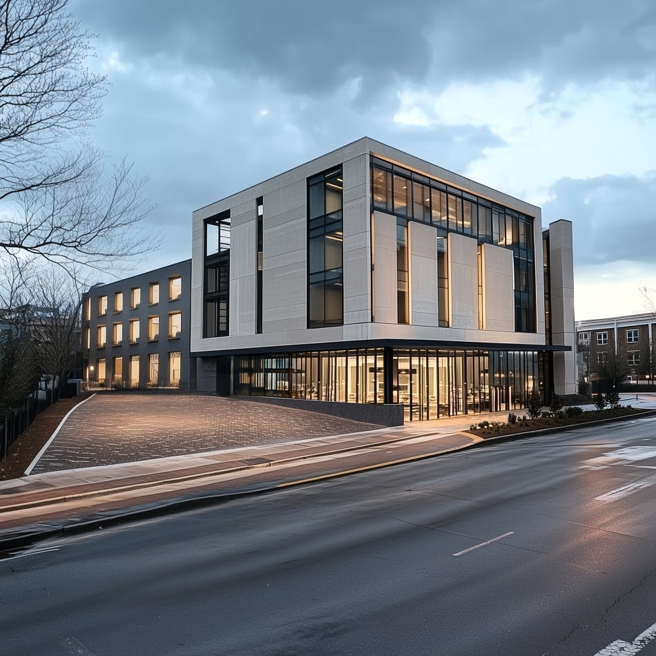 How the mixed-use proposal with retail, offices, and micro housing would front Hosea Williams Drive in the heart of Kirkwood's commercial district. Courtesy of Stryant.