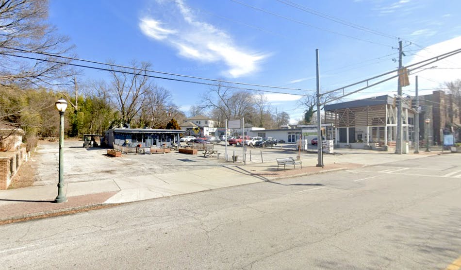 The 1976 Hosea L. Williams Drive lot in question, as seen from the same angle as the lone available rendering, in January this year.Google Maps
